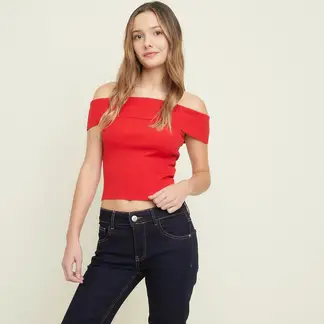 SYBILLA - Camiseta Mujer Tejido Sin mangas