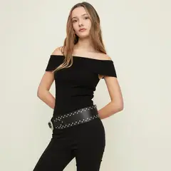 SYBILLA - Camiseta Mujer Tejido Sin mangas