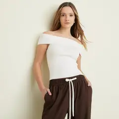 SYBILLA - Camiseta Mujer Tejido Sin mangas