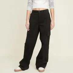 SYBILLA - Pantalón Mujer Tiro medio Cargo