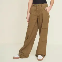 SYBILLA - Pantalón Mujer Tiro medio Cargo