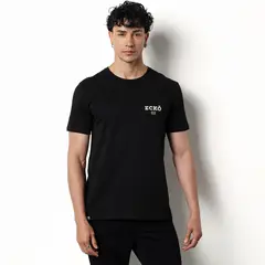 ECKO - Camiseta Hombre Manga corta con Logo de Algodón