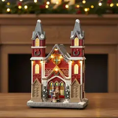 MICA - Villa Navideña: Iglesia 20x12x28.5 cm