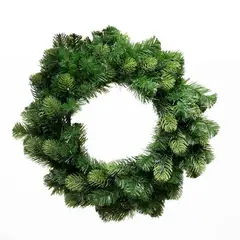 MICA - Adorno Corona Con Luces Led 50 Cm Navidad