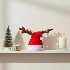 MICA - Peluche Navideño: Gorro Musical 22 cm