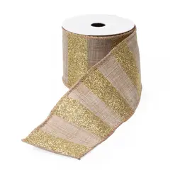 MICA - Cinta Navideña Dorada 6x270 cm