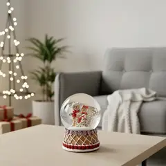 MICA - Bola de Nieve Navideña: Familia de Jengibre 10 cm