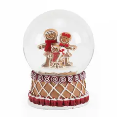 MICA - Bola de Nieve Navideña: Familia de Jengibre 10 cm