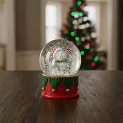 MICA - Bola de Nieve Navideña: Gato 8 cm