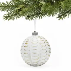 MICA - Bola de Navidad Blanca 20 cm