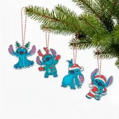 DISNEY - Adorno de Árbol Disney: Set x12 Stitch 13.5 cm