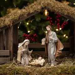 MICA - Pesebre de Navidad 3 piezas 13.5x11.5x25 cm