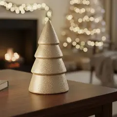 MICA - Adorno Árbol de Navidad: Pino Dorado 18 cm