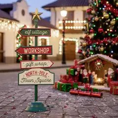 MICA - Figura Navideña: Letrero Norte 46 cm