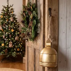 MICA - Adorno de Árbol Navidad Campana 50x25cm