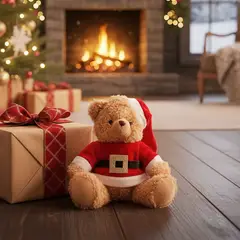 MICA - Peluche Navideño: Oso Gorro 20 cm