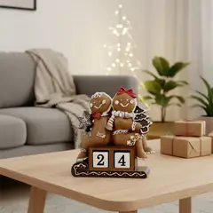 MICA - Figura Navideña: Calendario Jengibre 14 cm