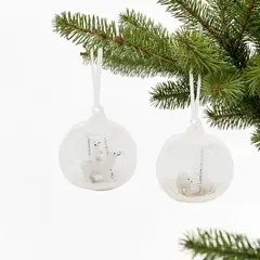 MICA - Adorno de Árbol: Set x2 Oso 8 cm