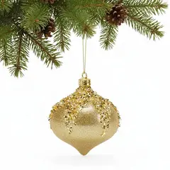 MICA - Bola de Navidad Dorada 8 cm