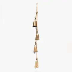 MICA - Adorno Campana de Navidad Dorado 15 cm