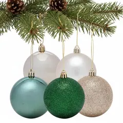 MICA - Bola de Navidad Multicolor: Set x20 7cm