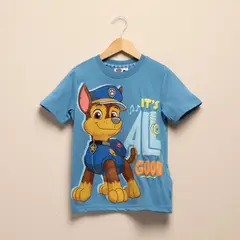 PAW PATROL - Camiseta para Niño con Estampado Manga corta de Algodón