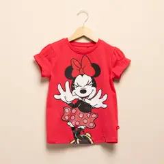 MINNIE - Camiseta para Niña con Estampado Manga corta de Algodón