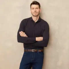 WOLF & HANK - Camisa Hombre Manga larga Slim fit