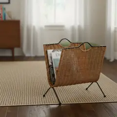 BASEMENT HOME - Revistero en Rattán 40x35x24 cm