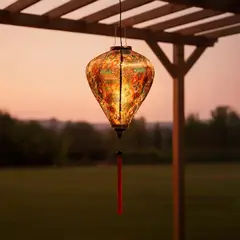 BASEMENT HOME - Lámpara Chôchin en Satín 45x30 cm