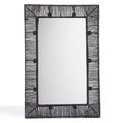 BASEMENT HOME - Espejo Rectangular en Rattán 93x62 cm