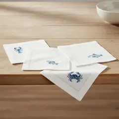 BASEMENT HOME - Portavasos en Algodón 18x18 cm x 4 piezas