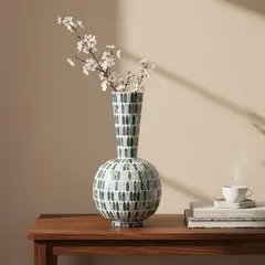 BASEMENT HOME - Jarrón en Bambú 39x20x20 cm