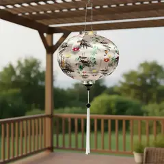 BASEMENT HOME - Lámpara Chôchin en Satín 45x30 cm