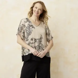 SOUTHLAND - Blusa Mujer Estampado Manga corta