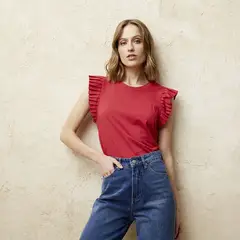 BASEMENT - Camiseta Mujer Manga corta