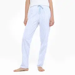 SYBILLA - Pantalón de pijama Mujer Largo de Algodón