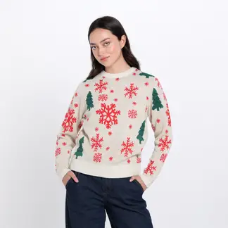 DENIMLAB - Saco Navideño Mujer Tejido