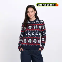DENIMLAB - Saco Navideño Mujer Tejido