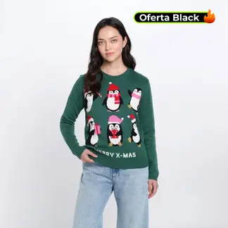 SYBILLA - Saco Navideño Mujer Tejido