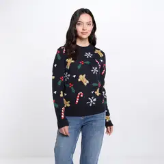 SYBILLA - Saco Navideño Mujer Tejido