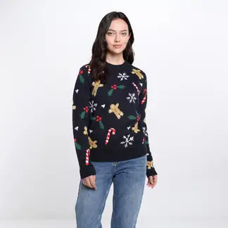 SYBILLA - Saco Navideño Mujer Tejido