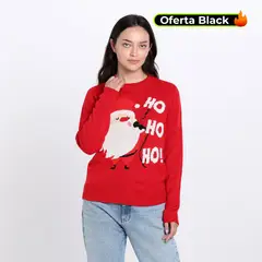 SYBILLA - Saco Navideño Mujer Tejido