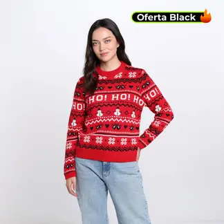 SYBILLA - Saco Navideño Mujer Tejido