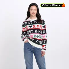 SYBILLA - Saco Navideño Mujer Tejido