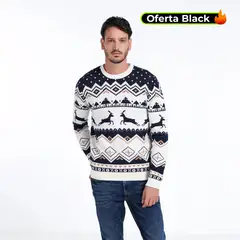 BASEMENT - Saco Navideño Hombre de Algodón