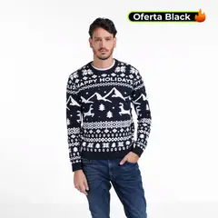 BASEMENT - Saco Navideño Hombre de Algodón