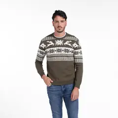 BASEMENT - Saco Navideño Hombre de Algodón