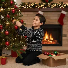CONIGLIO - Saco de Navidad para Niño de Algodón