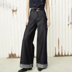 DENIMLAB - Jean Wide leg Mujer Tiro alto